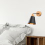 Opviq Manavgat - N-610 Lámpara de pared Negro y Roble